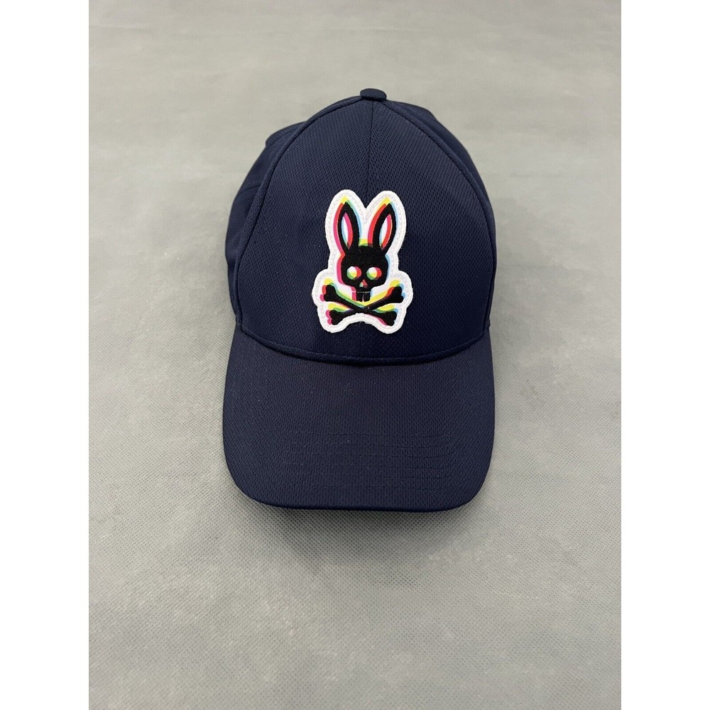 Psycho Bunny Pique Holloway Baseball Cap 3D Graphic Cool Embroidered